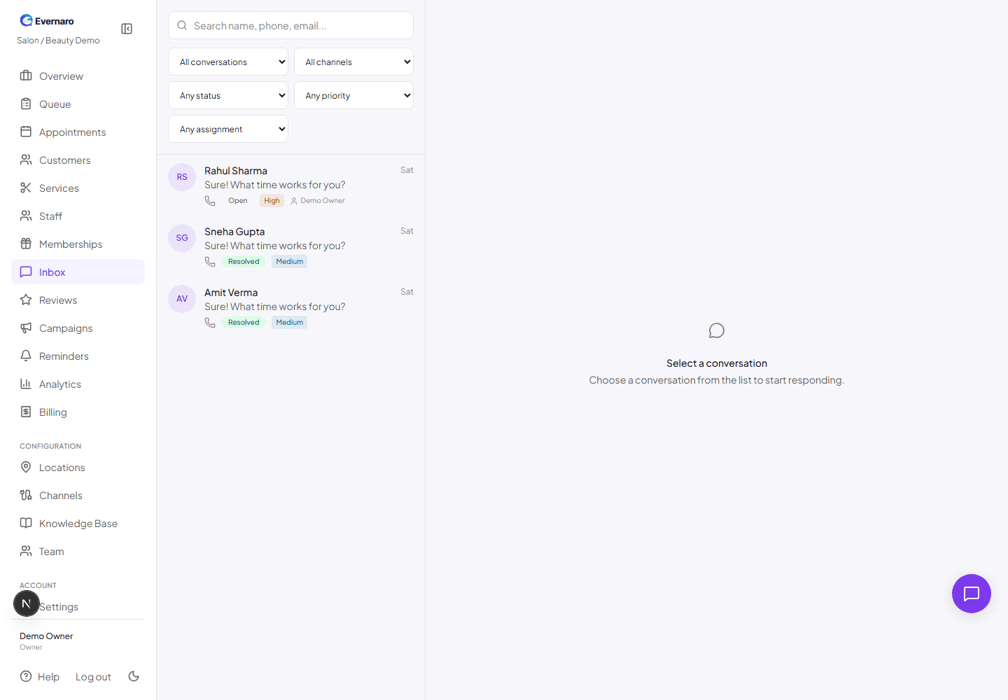 Unified inbox