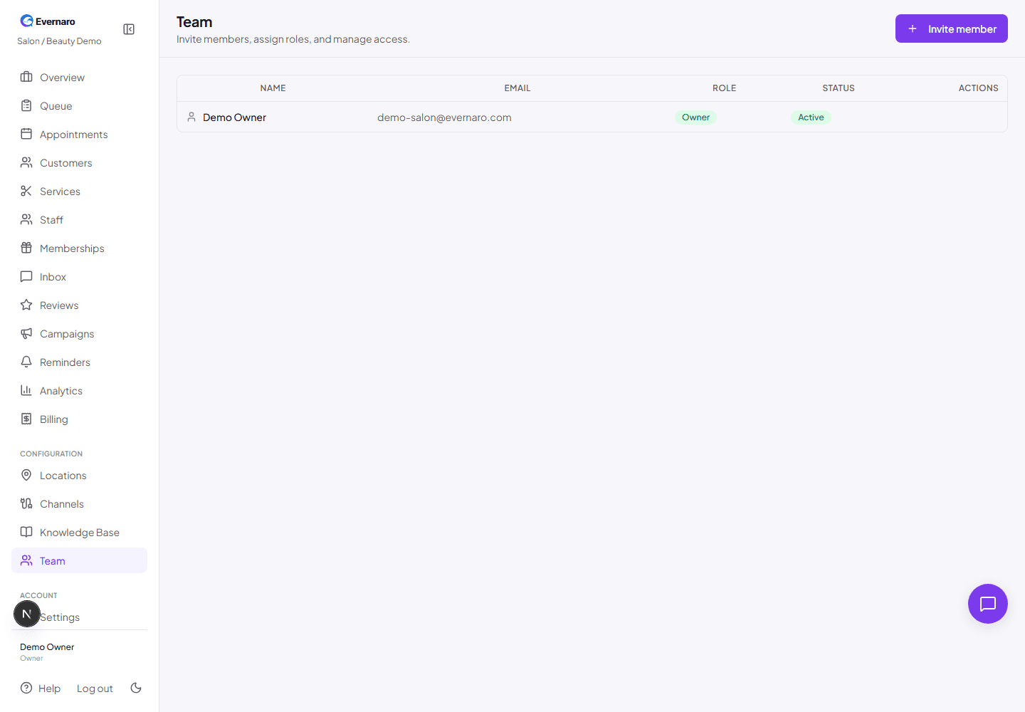 Team and roles